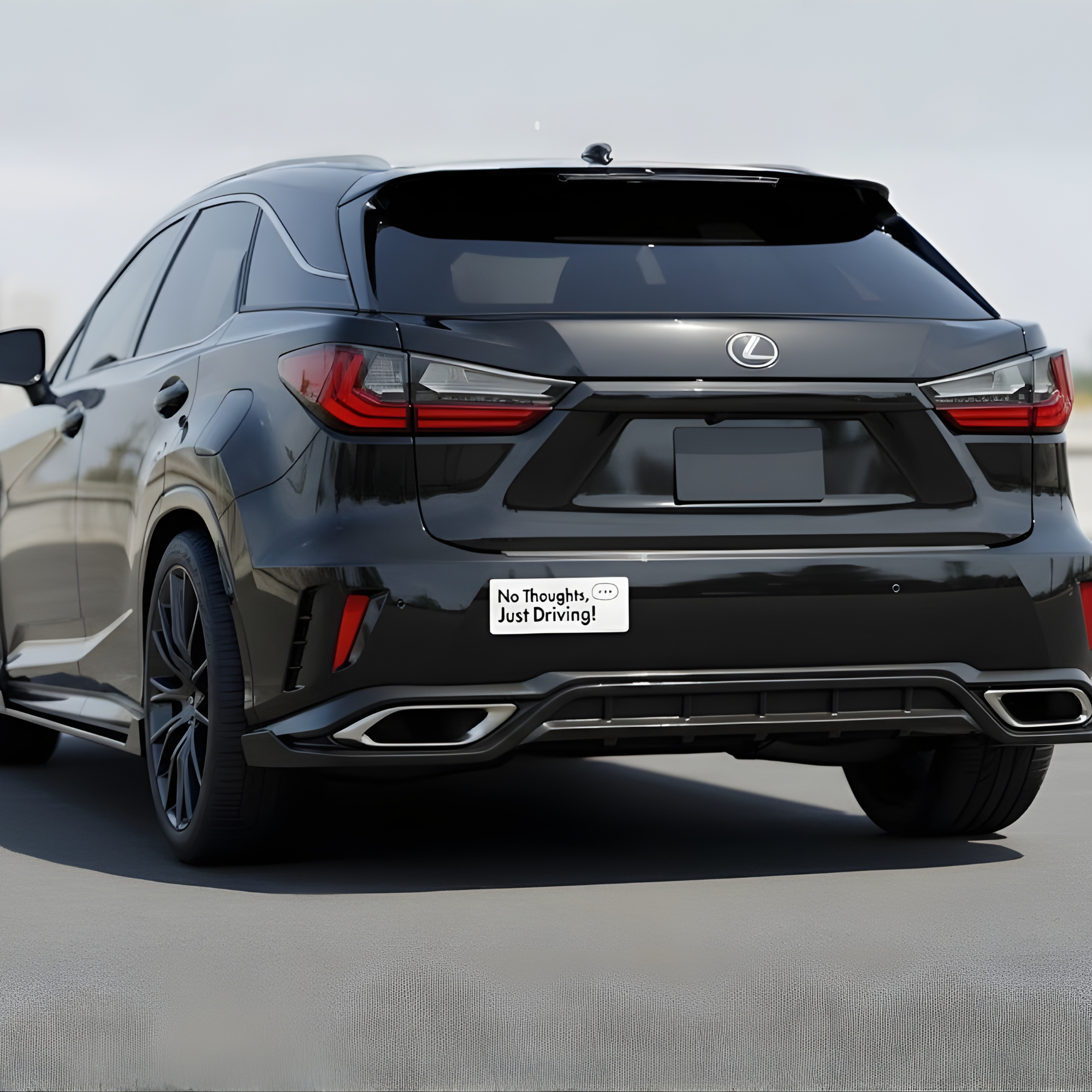 No Thoughts, Just Driving! Bumper Sticker