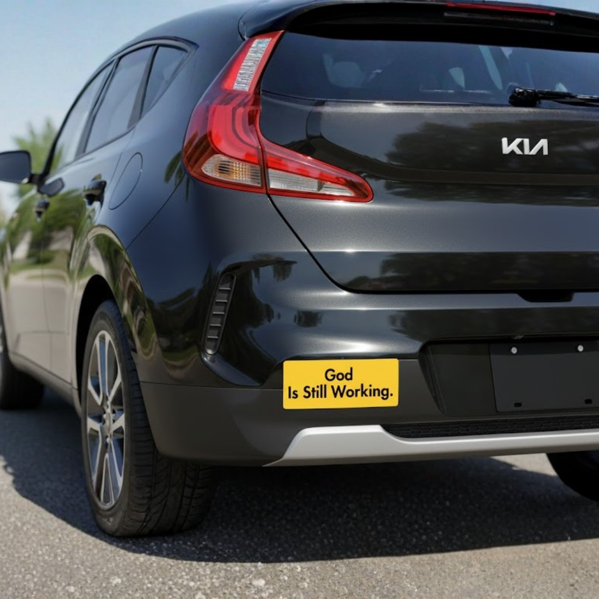 God Is Still Working Bumper Sticker