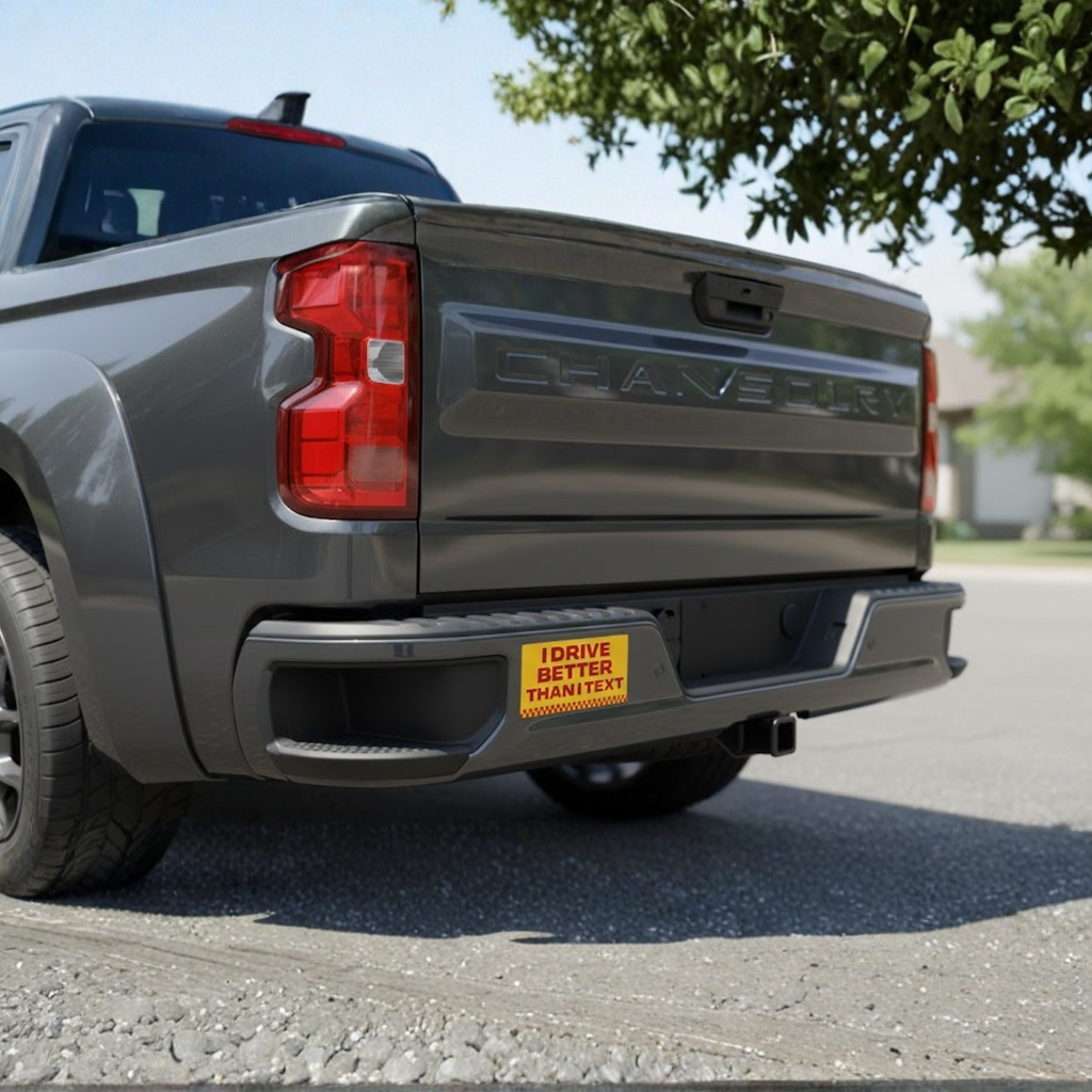 I Drive Better Than I Text Bumper Sticker